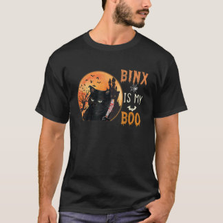 binx is my boo cute halloween cat T-Shirt