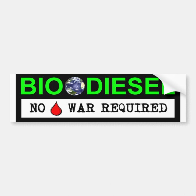 Bio Diesel Bumper Sticker (Front)