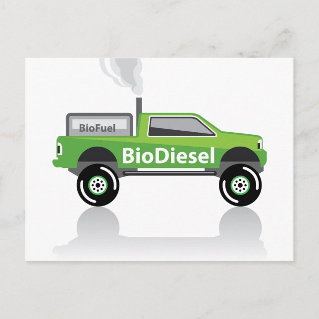 Bio diesel Pickup truck Postcard (Front)