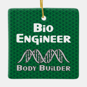 Bio Engineer Body Builder Ceramic Ornament