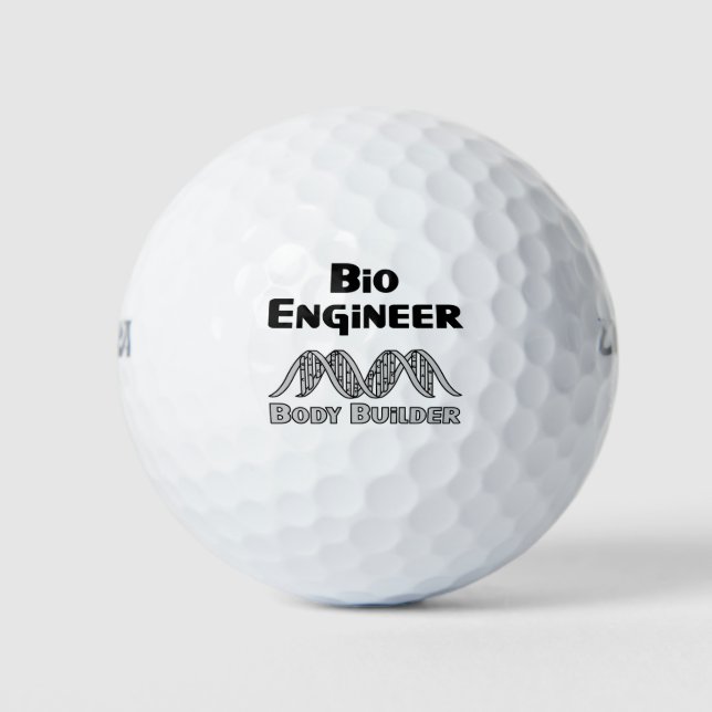 Bio Engineer Body Builder Golf Balls (Front)