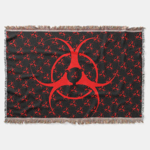 Bio-hazard Blanket Toxic Waste Throw Blanket