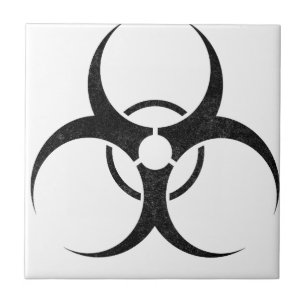 Bio-hazard logo tile