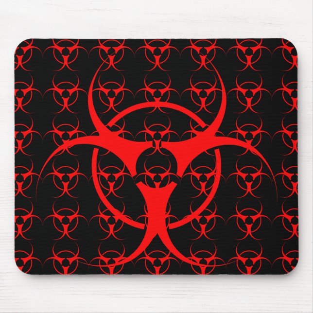 Bio-hazard Mousepad Biohazard Warning Mouse Pad (Front)