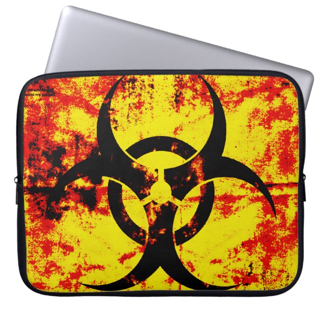 Bio Hazard Neoprene Laptop Sleeve (Front)