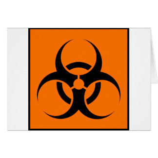 Bio Hazard or Biohazard Sign Symbol Warning Orange