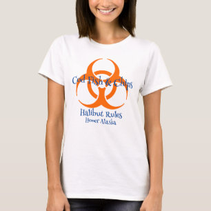 Bio Hazard Symbol Cod Fish & Chips T-Shirt