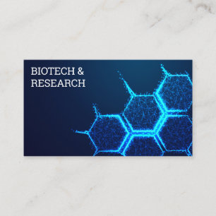 Bio Tech Molecule Close up Business Card