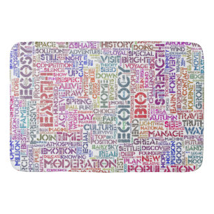 Bio Word Cloud Text Reason Biodiversity Bath Mat