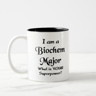 biochem major Two-Tone coffee mug