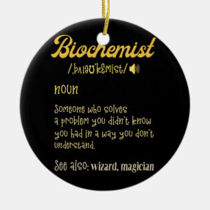 Biochemistry Biochemist Noun Definition Ceramic Tree Decoration