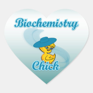 Biochemistry Chick #3 Heart Sticker