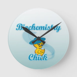 Biochemistry Chick #3 Round Clock