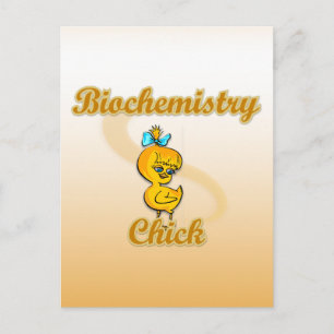 Biochemistry Chick Postcard
