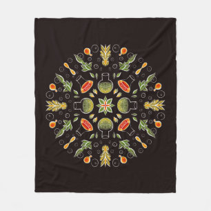 Biochemistry Lab Botanical Art - Women in Science Fleece Blanket