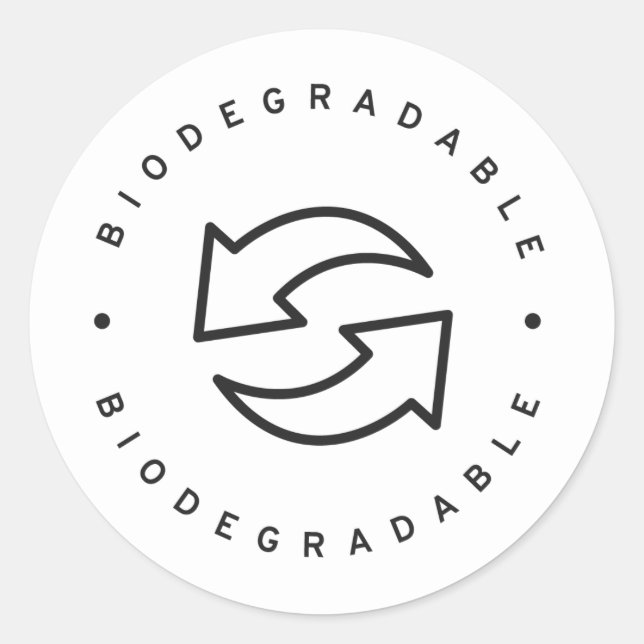 Biodegradable Classic Round Sticker (Front)