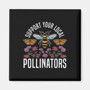 Biodiversity Butterfly Support Your Local Pollinat Magnet