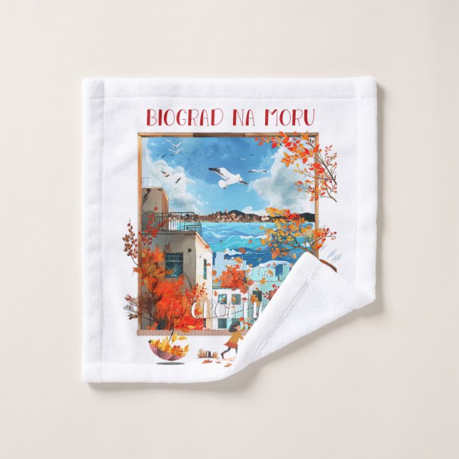 Biograd na Moru 2 Bath Towel Set (Wash Cloth)