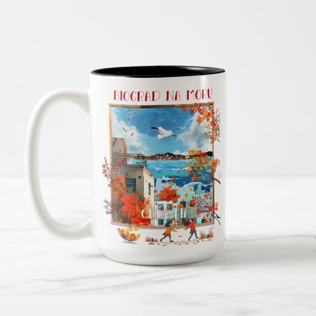Biograd na moru 2 Two-Tone coffee mug (Left)