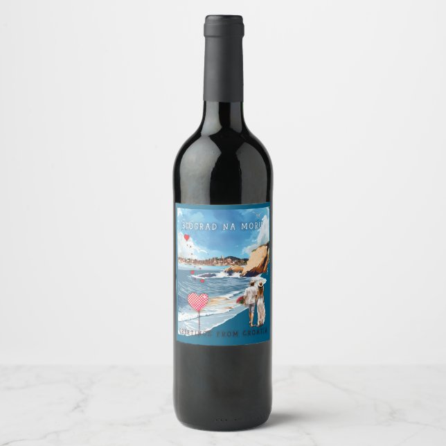 Biograd na moru 5 wine label (Front)