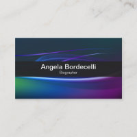 Biographer Business Card Borealis Lights