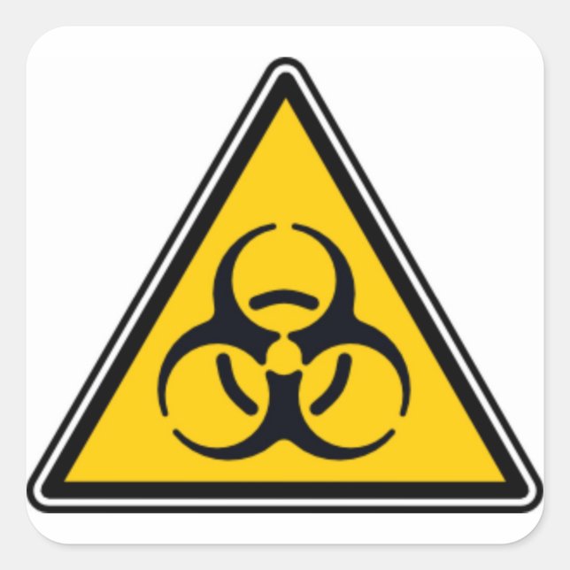 Biohazard 02 square sticker (Front)