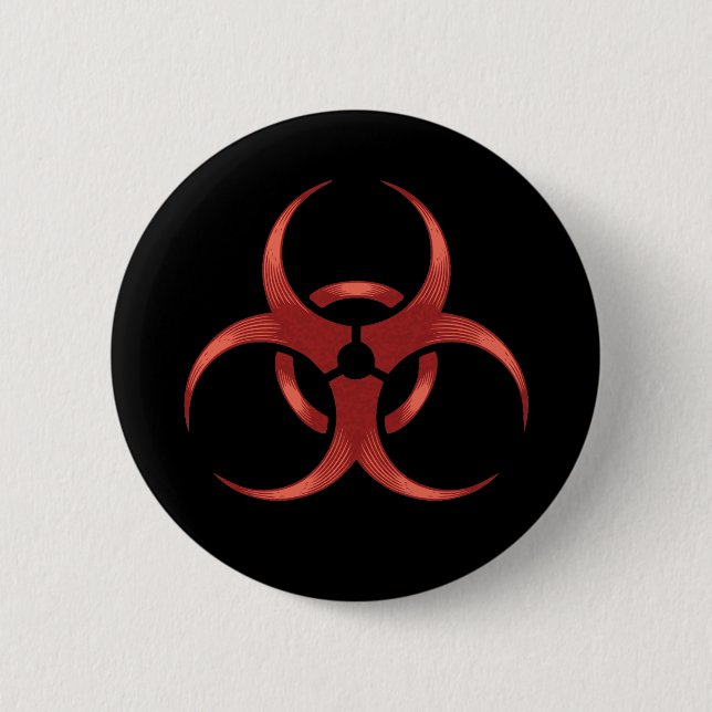 Biohazard 1 6 cm round badge (Front)