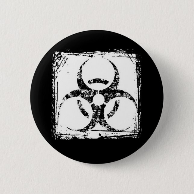 Biohazard 6 Cm Round Badge (Front)