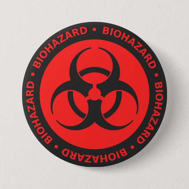 biohazard 7.5 cm round badge (Front)