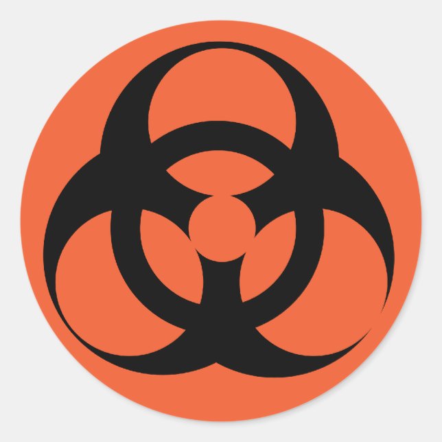 Biohazard - Biological Hazard Classic Round Sticker (Front)