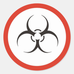 BioHazard Classic Round Sticker
