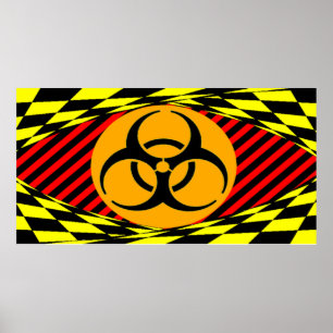 Biohazard Design by Kenneth Yoncich Poster