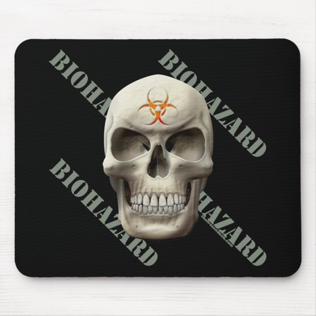 Biohazard Evil Skull Mouse Pad (Front)