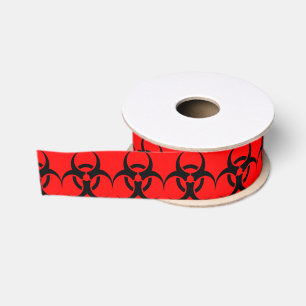 Biohazard Grosgrain Ribbon
