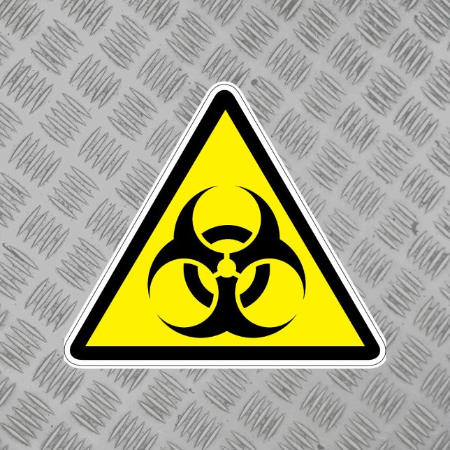 Biohazard Hazard Symbol Label (Creator Uploaded)