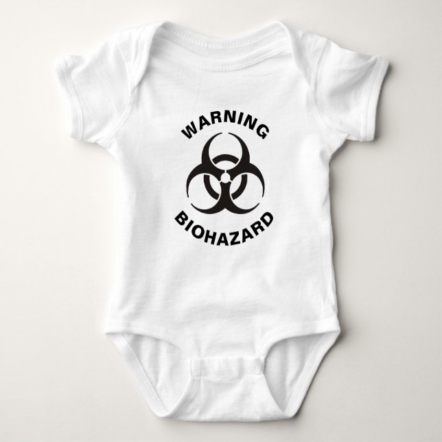 Biohazard Icon Baby Bodysuit (Front)