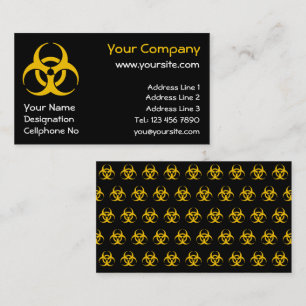 Biohazard Icon Business Card