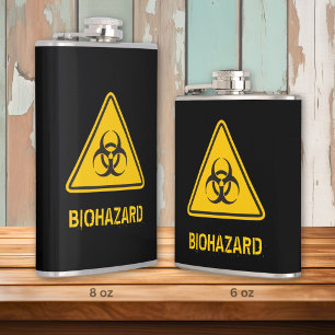 Biohazard Icon Hip Flask