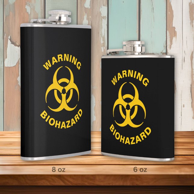 Biohazard Icon Hip Flask (Creator Uploaded)
