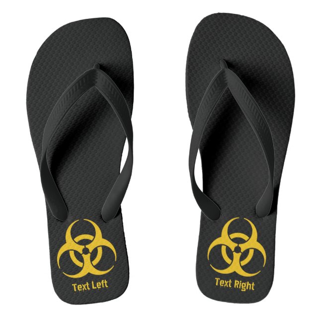 Biohazard Icon Jandals (Footbed)
