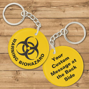 Biohazard Icon Key Ring