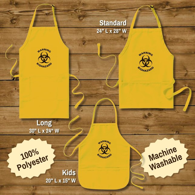 Biohazard Icon Long Apron (Creator Uploaded)