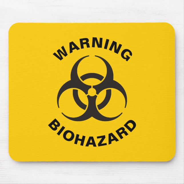 Biohazard Icon Mouse Pad (Front)