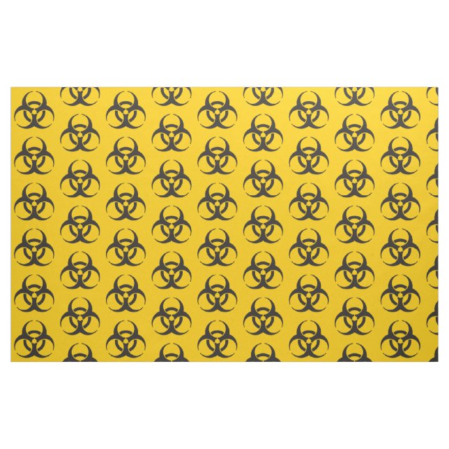 Biohazard Icon Pattern Fabric (Yard)