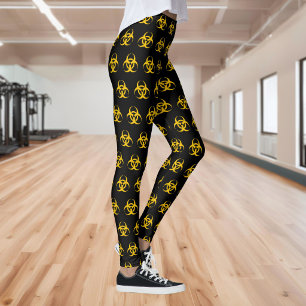 Biohazard Icon Pattern Leggings
