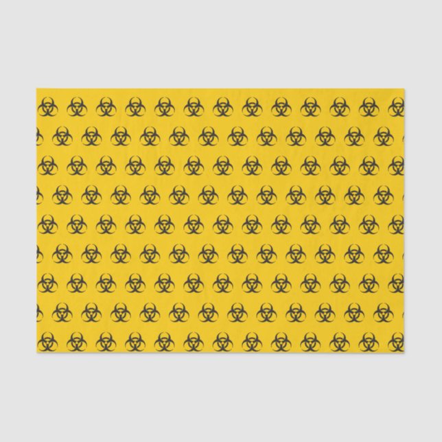 Biohazard Icon Pattern Tissue Paper (Front)