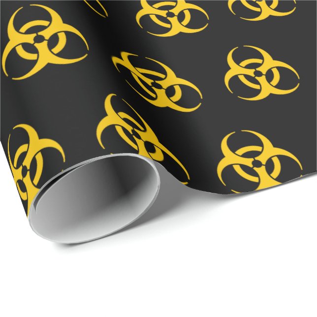 Biohazard Icon Pattern Wrapping Paper (Roll Corner)