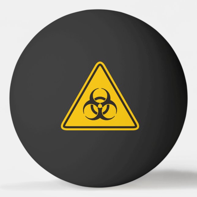Biohazard Icon Ping Pong Ball (Front)