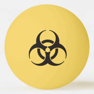 Biohazard Icon Ping Pong Ball