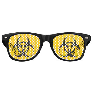 Biohazard Icon Retro Sunglasses